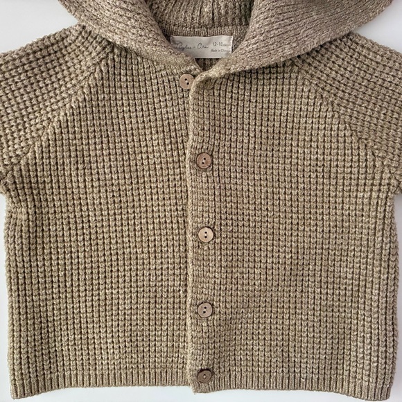 Rylee + Cru 12-18M knit hooded sweater - Picture 4 of 10